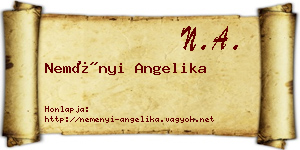 Neményi Angelika névjegykártya